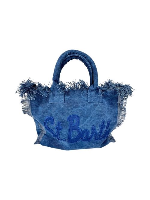 borsa donna colette con scritta in tinta azzurro MC2 Saint Barth | COLETTES3132